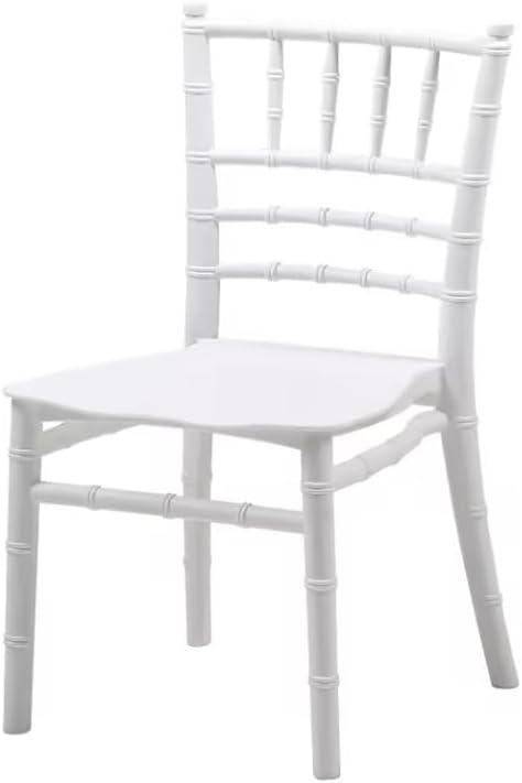 Baby Chair Kids Plastic School Study Chair Chivari Party Chair White Bamboo Design