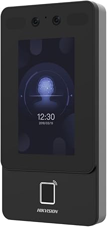 Attendance Management System Ds-K1T342Mfwx Face Access Terminal With Face, Finger & Card Access With Wifi 330Mm*150Mm Black