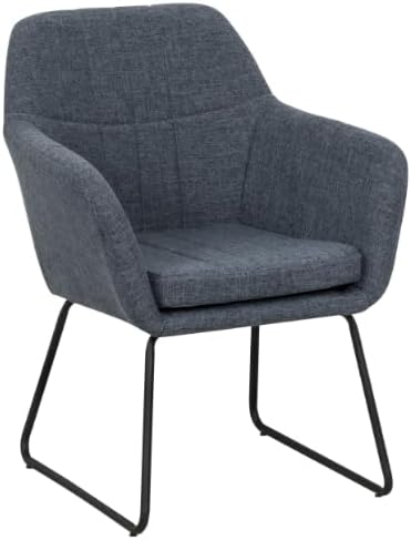 Dining Room/Restaurant Chair/Hotel chair/Office Visitor Chair/Modern Medium Back Luxury Fabric Dining Chair (GREY2)