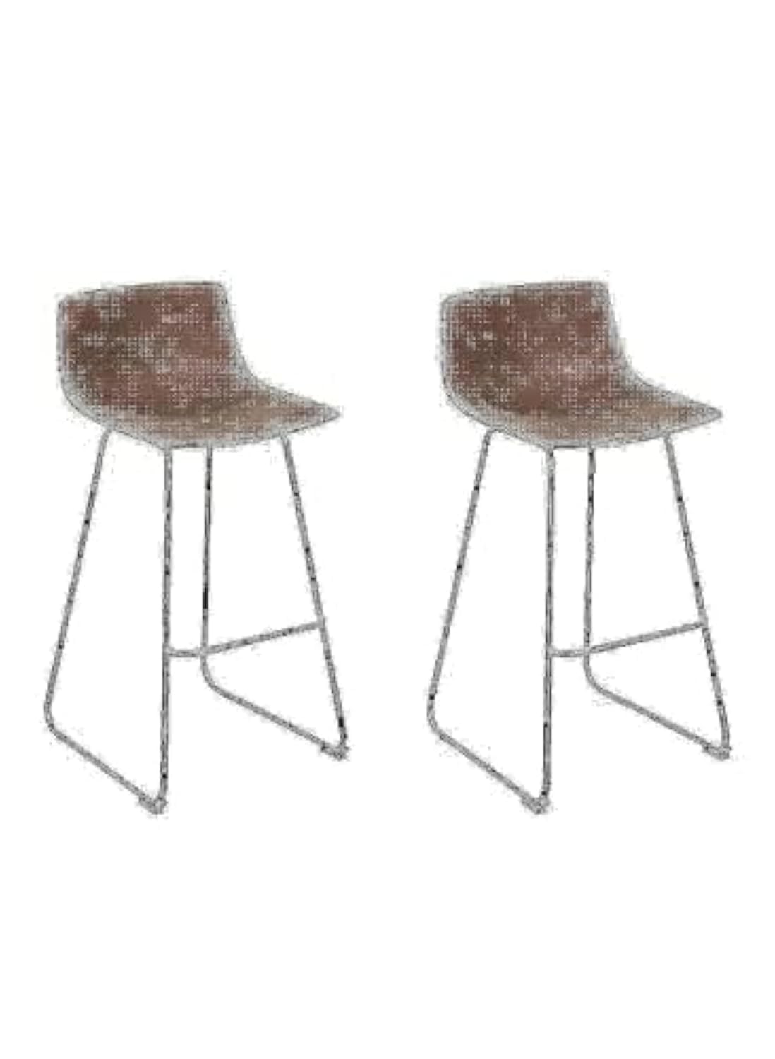 LANNY Velvet Grey Bar Stools Set of 2 Grey Office Cocktail High Chair Height for Pub Coffee Home Dinning Kitchen T1025 with Back and Footrest Modern (Grey Velvet)
