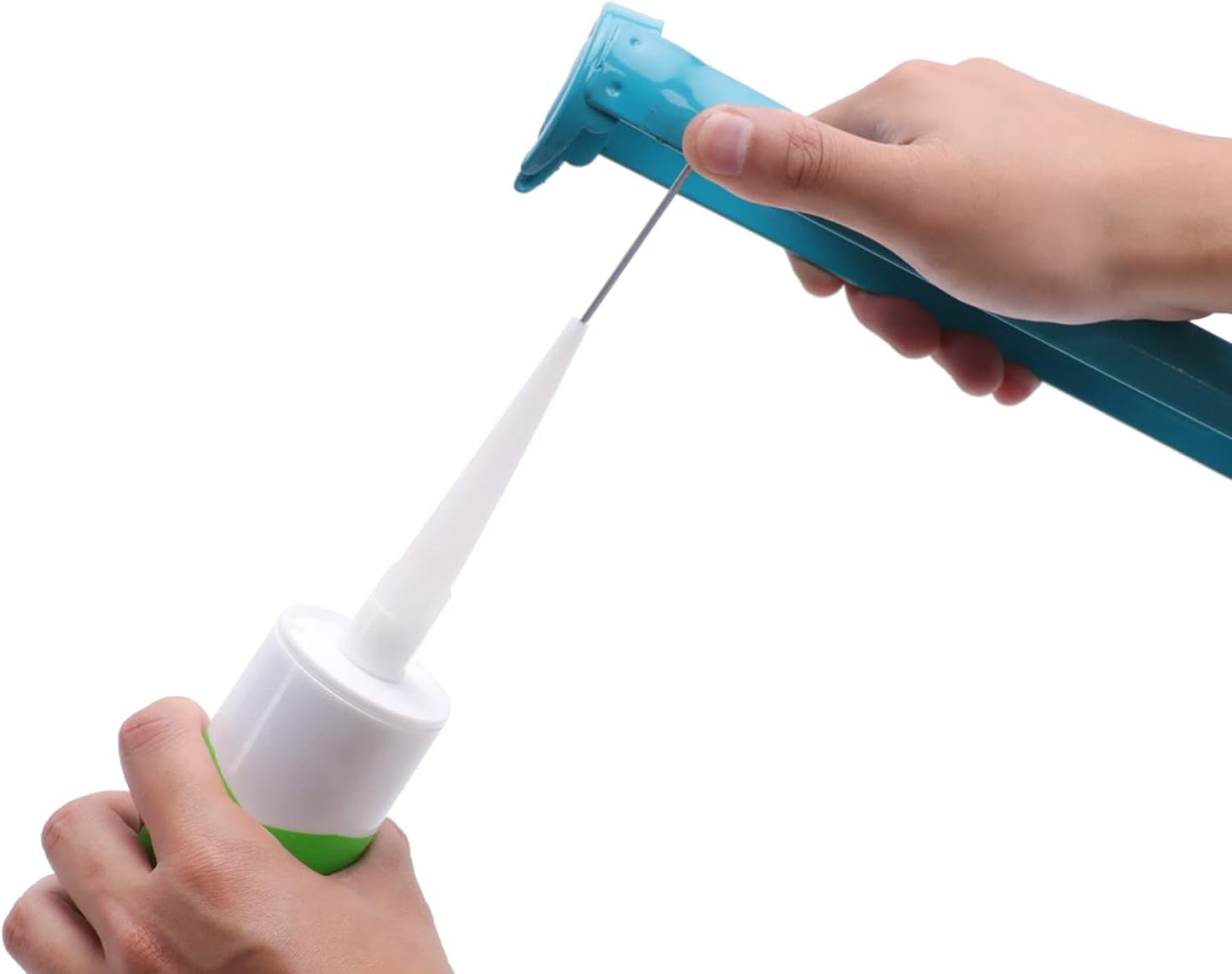 Heavy Duty Sealant Caulking Gun - 310 ml (0.3 Litres) - 12:1 Thrust Ratio, Aluminium handle with plastic support grip, Blue/Grey