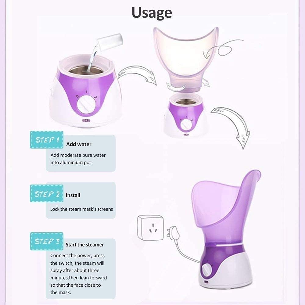 ETTG Warm Mist BPA-Free Moisturizing Facial Steamer