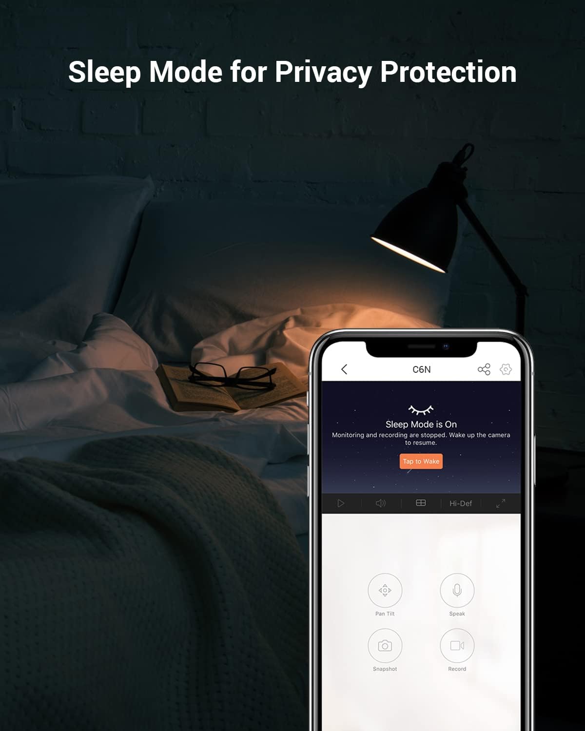 C6N Security Camera, 1080p CCTV Camera for Home, Wifi Indoor 360 Camera, Baby Monitor Surveillance Camera with Motion Detection, Smart Tracking, Two-Way Audio, Night Vision, Works With Alexa