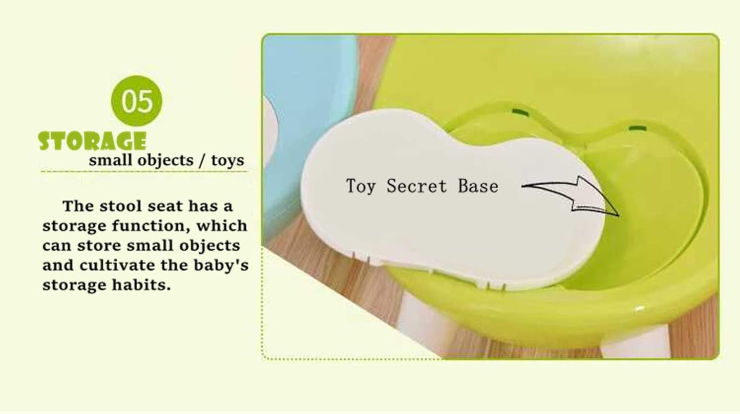 GHA Kids Nursery Study Dining Chair Environmentally Plastic for 1-5 years old Child Blue