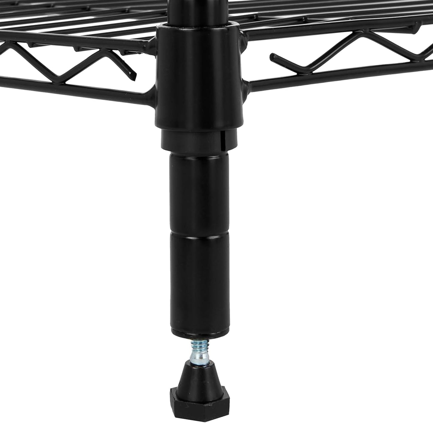 5-Shelf Storage Unit With Height Adjustable Shelves and Levelling Feet, 795 kg Max Weight, Black, 35.6 D x 91.4 W x 182.9 H cm