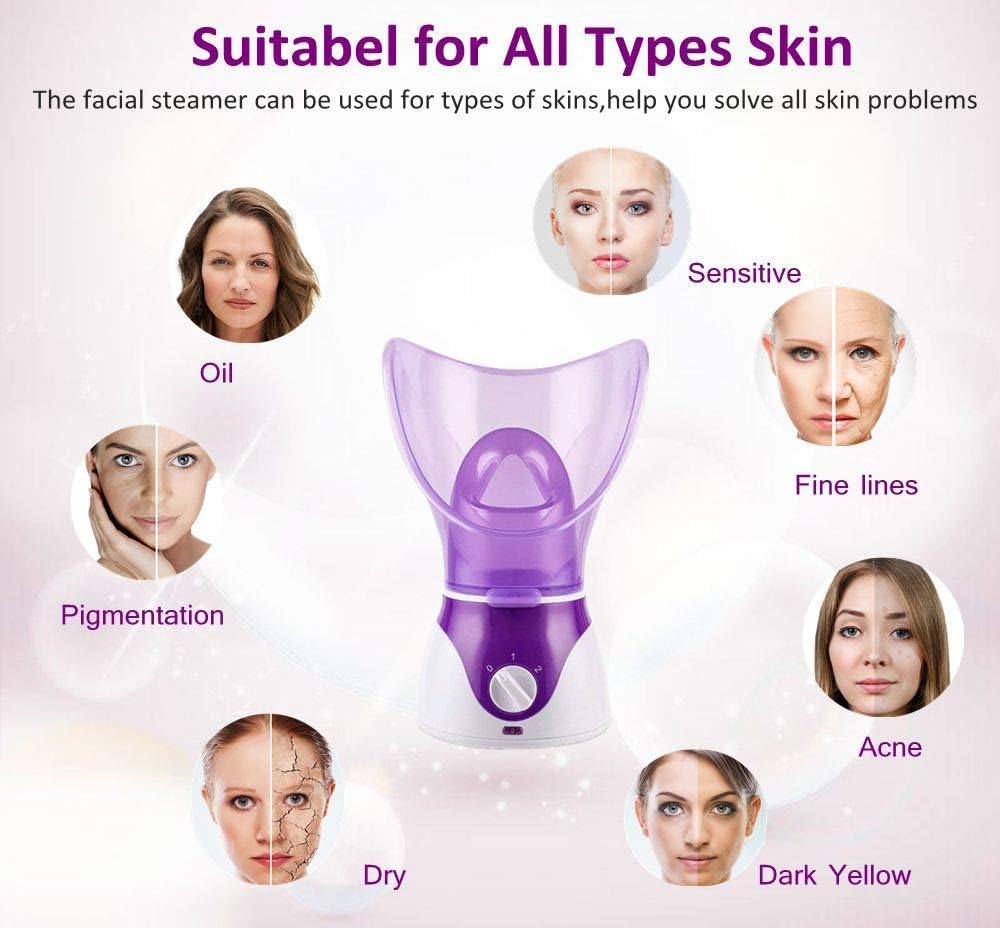 ETTG Warm Mist BPA-Free Moisturizing Facial Steamer
