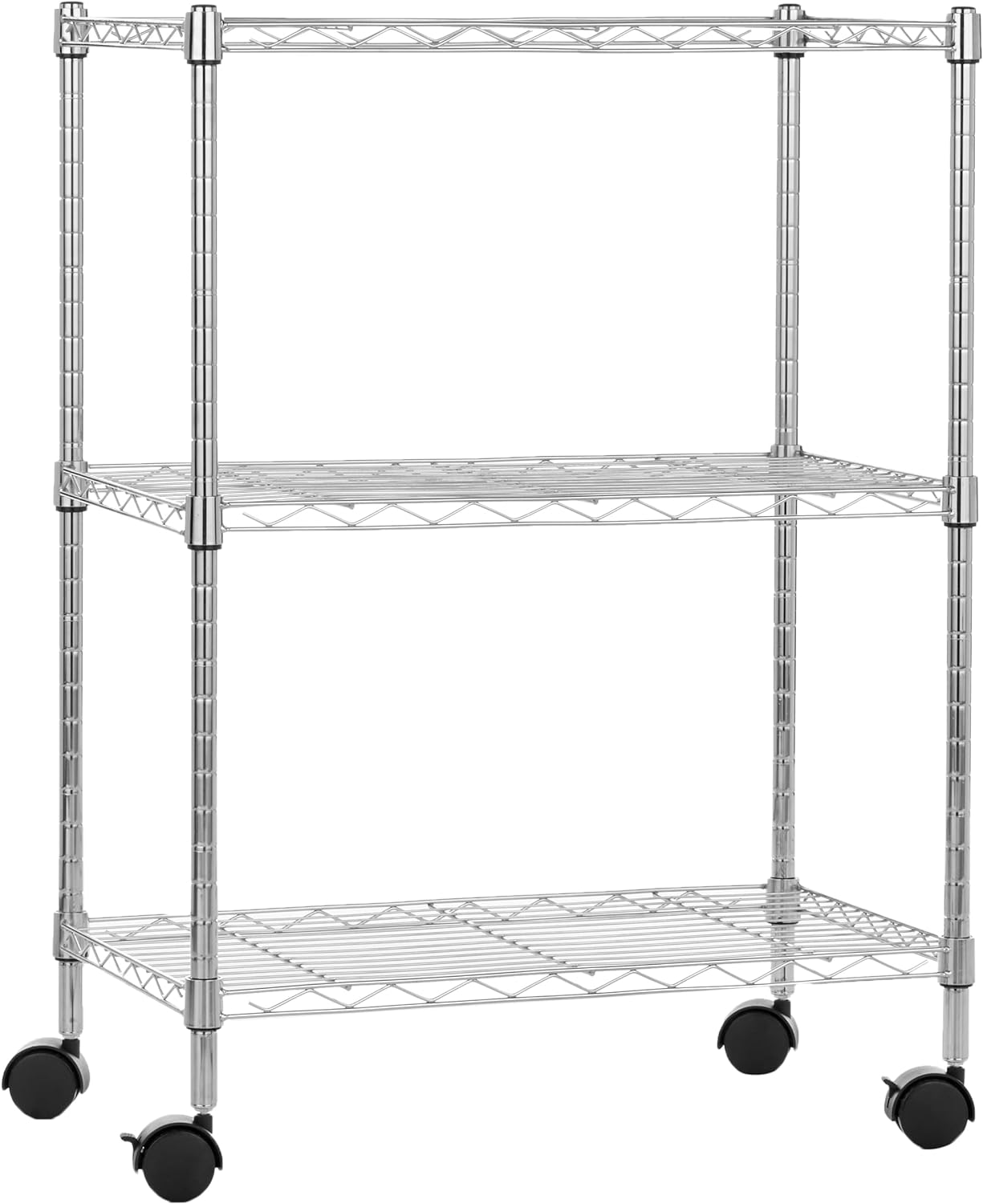 5-Shelf Storage Unit With Height Adjustable Shelves and Levelling Feet, 795 kg Max Weight, Black, 35.6 D x 91.4 W x 182.9 H cm