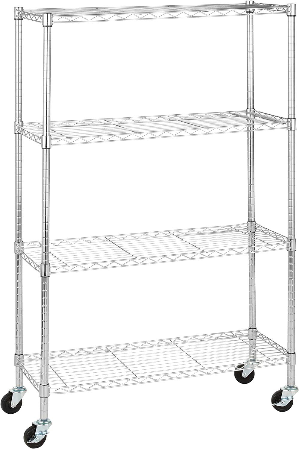5-Shelf Storage Unit With Height Adjustable Shelves and Levelling Feet, 795 kg Max Weight, Black, 35.6 D x 91.4 W x 182.9 H cm