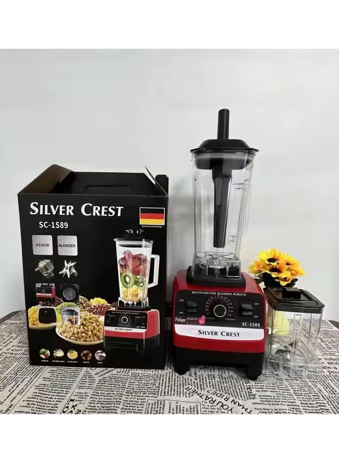 2 in 1 Silver Crest SC-1589 Heavy Duty Blender – Professional Multifunction Kitchen Essential