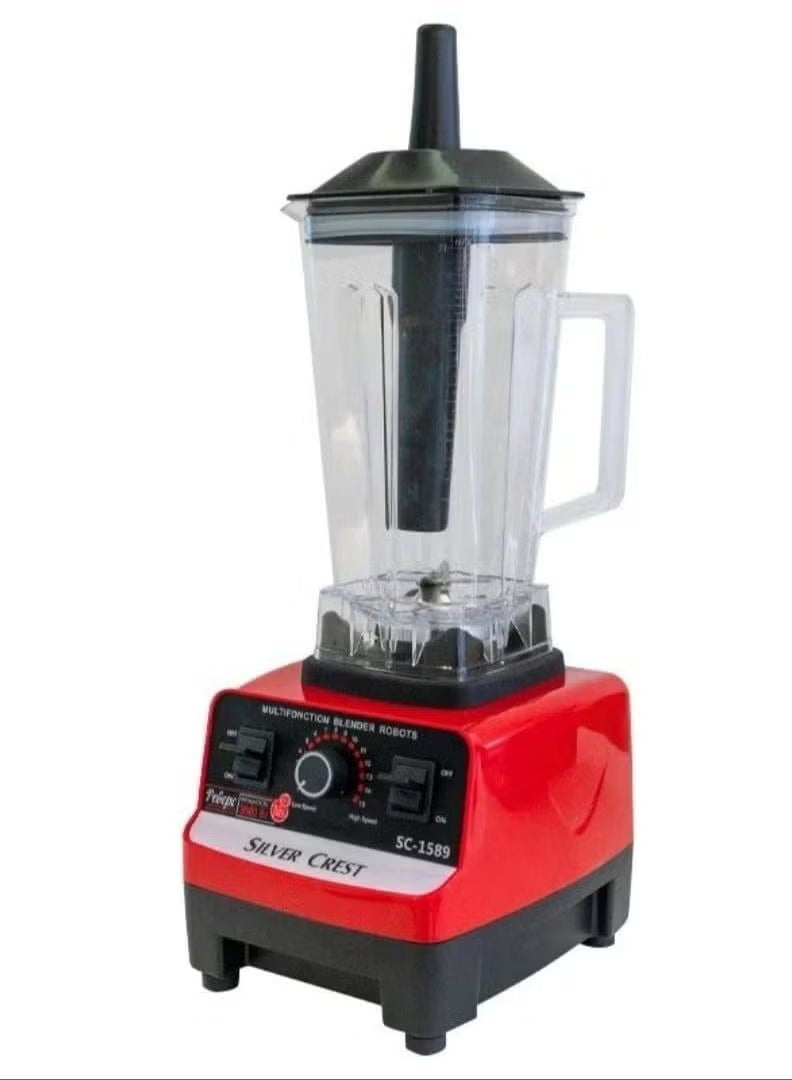 2 in 1 Silver Crest SC-1589 Heavy Duty Blender – Professional Multifunction Kitchen Essential