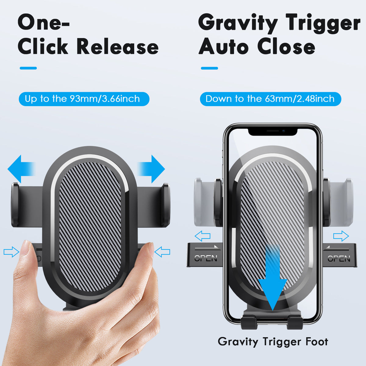 Universal Adjustable Mobile Phone Holder With Suction Cup Car Air Vent Mount Dashboard Car Phone Holder