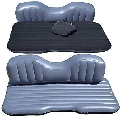 FBSPORT Car Travel Inflatable Mattress Air Bed Cushion Camping Universal Suv Extended Air Couch With Two Air Pillows (Black)