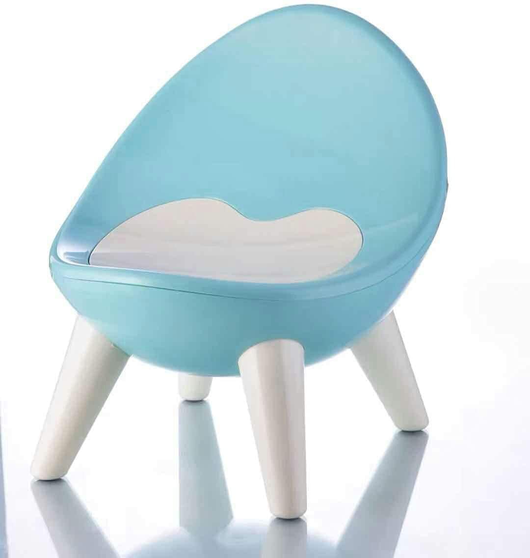 GHA Kids Nursery Study Dining Chair Environmentally Plastic for 1-5 years old Child Blue