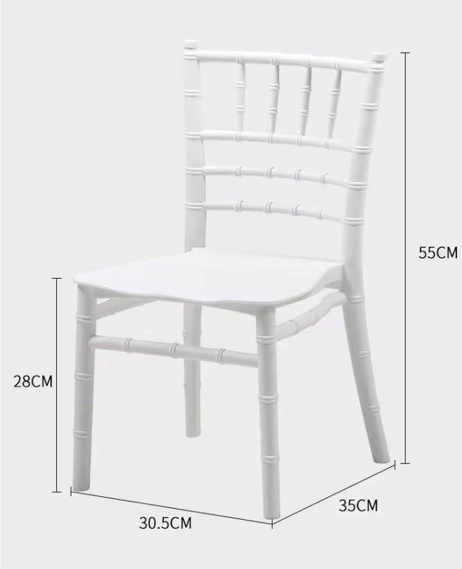 Baby Chair Kids Plastic School Study Chair Chivari Party Chair White Bamboo Design