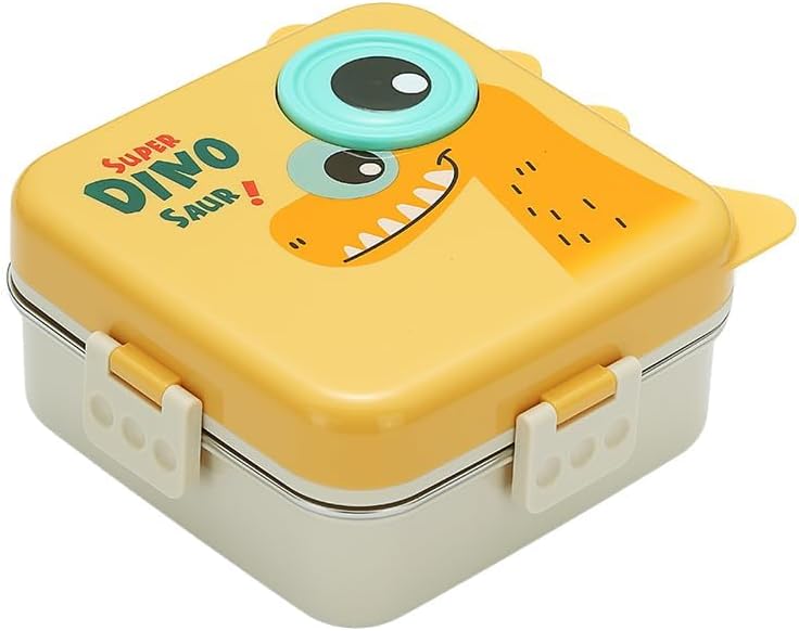 Kids Insulated Stainless Steel Double Decker Leakproof Bento Lunch Box