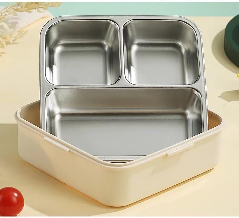 Kids Insulated Stainless Steel Double Decker Leakproof Bento Lunch Box