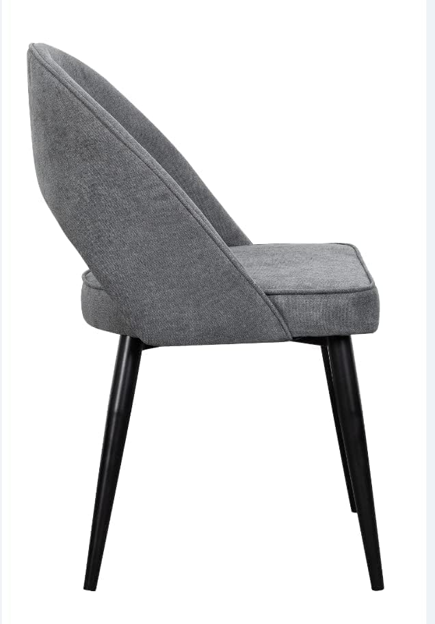 Dining Room/Restaurant Chair/Hotel chair/Office Visitor Chair/Modern Medium Back Luxury Fabric Dining Chair (GREY2)