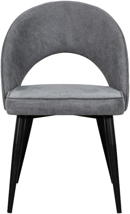 Dining Room/Restaurant Chair/Hotel chair/Office Visitor Chair/Modern Medium Back Luxury Fabric Dining Chair (GREY2)