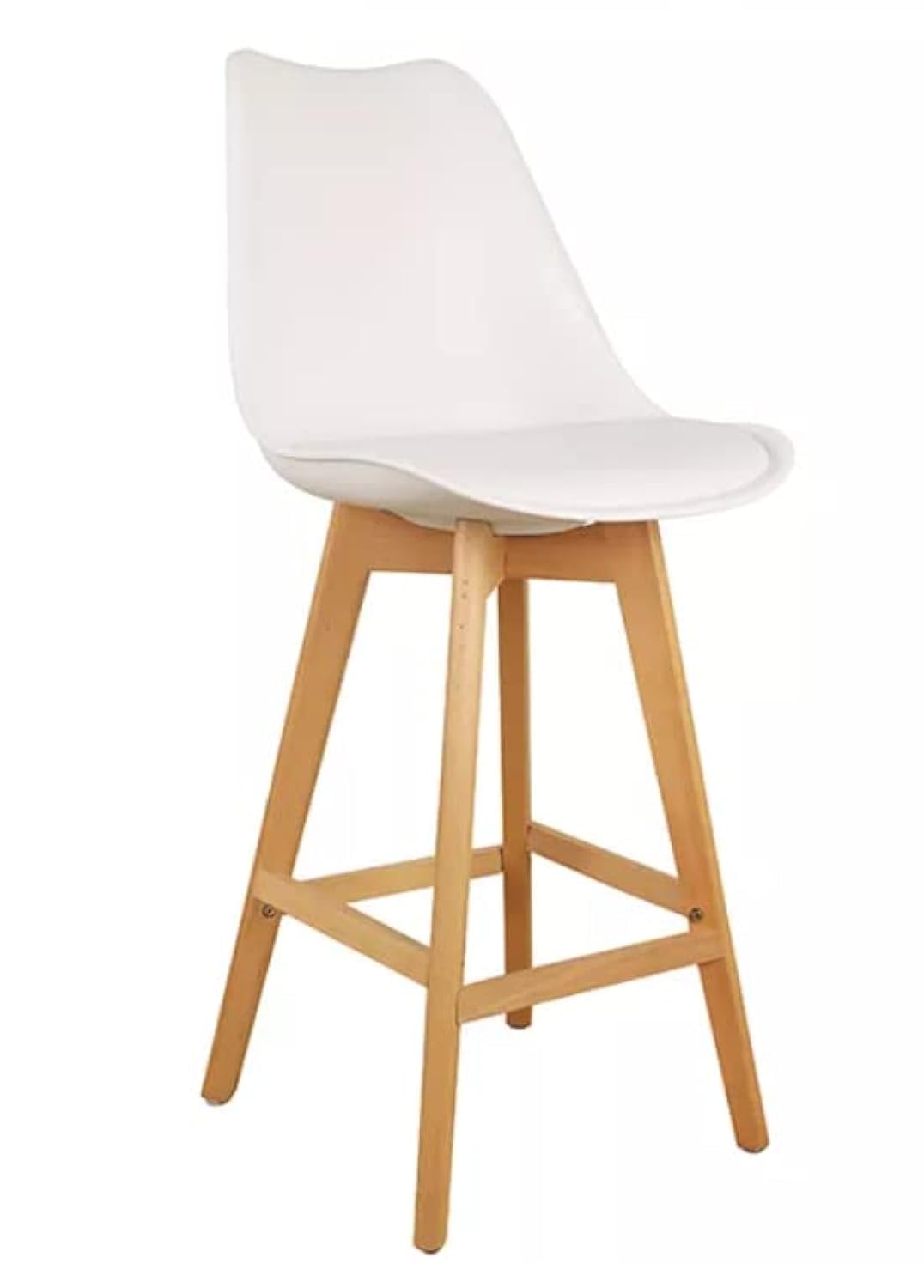 LANNY Velvet Grey Bar Stools Set of 2 Grey Office Cocktail High Chair Height for Pub Coffee Home Dinning Kitchen T1025 with Back and Footrest Modern (Grey Velvet)