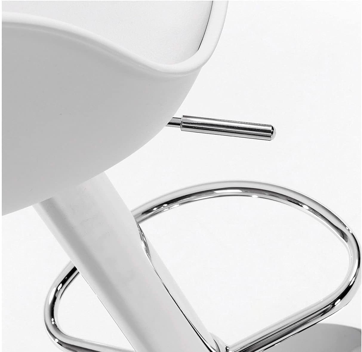 GHA Bar Stool Chairs High Stool Chair Adjustable Stool For Counter Home Coffee, Pack Of 2 (White)