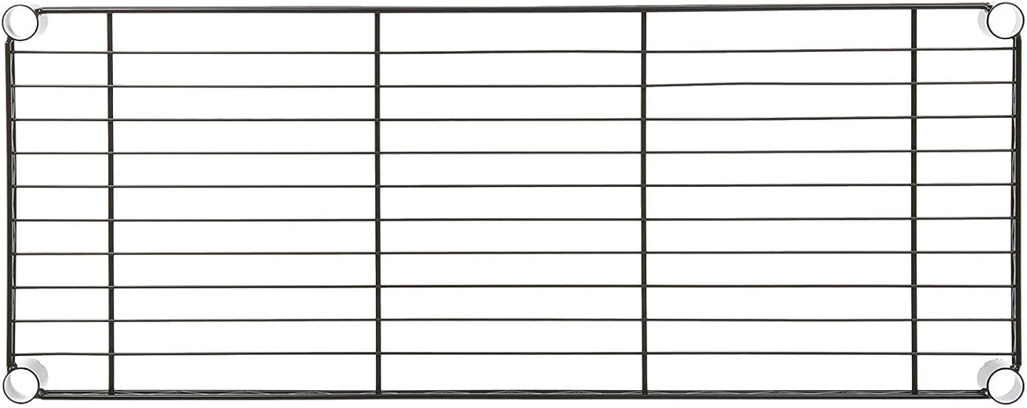 5-Shelf Storage Unit With Height Adjustable Shelves and Levelling Feet, 795 kg Max Weight, Black, 35.6 D x 91.4 W x 182.9 H cm
