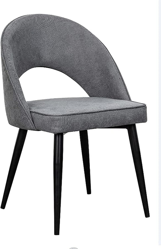Dining Room/Restaurant Chair/Hotel chair/Office Visitor Chair/Modern Medium Back Luxury Fabric Dining Chair (GREY2)