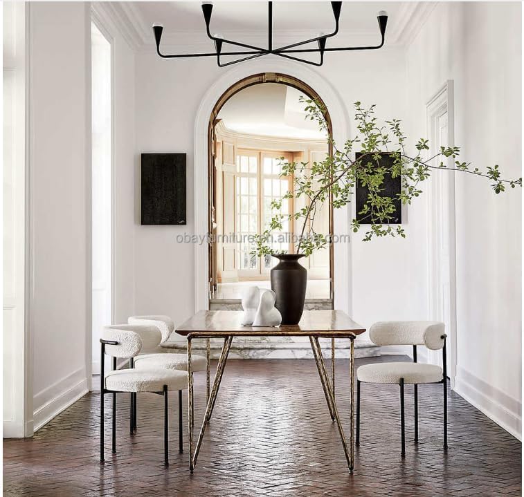 Dining Room/Restaurant Chair/Hotel chair/Office Visitor Chair/Modern Medium Back Luxury Fabric Dining Chair (GREY2)