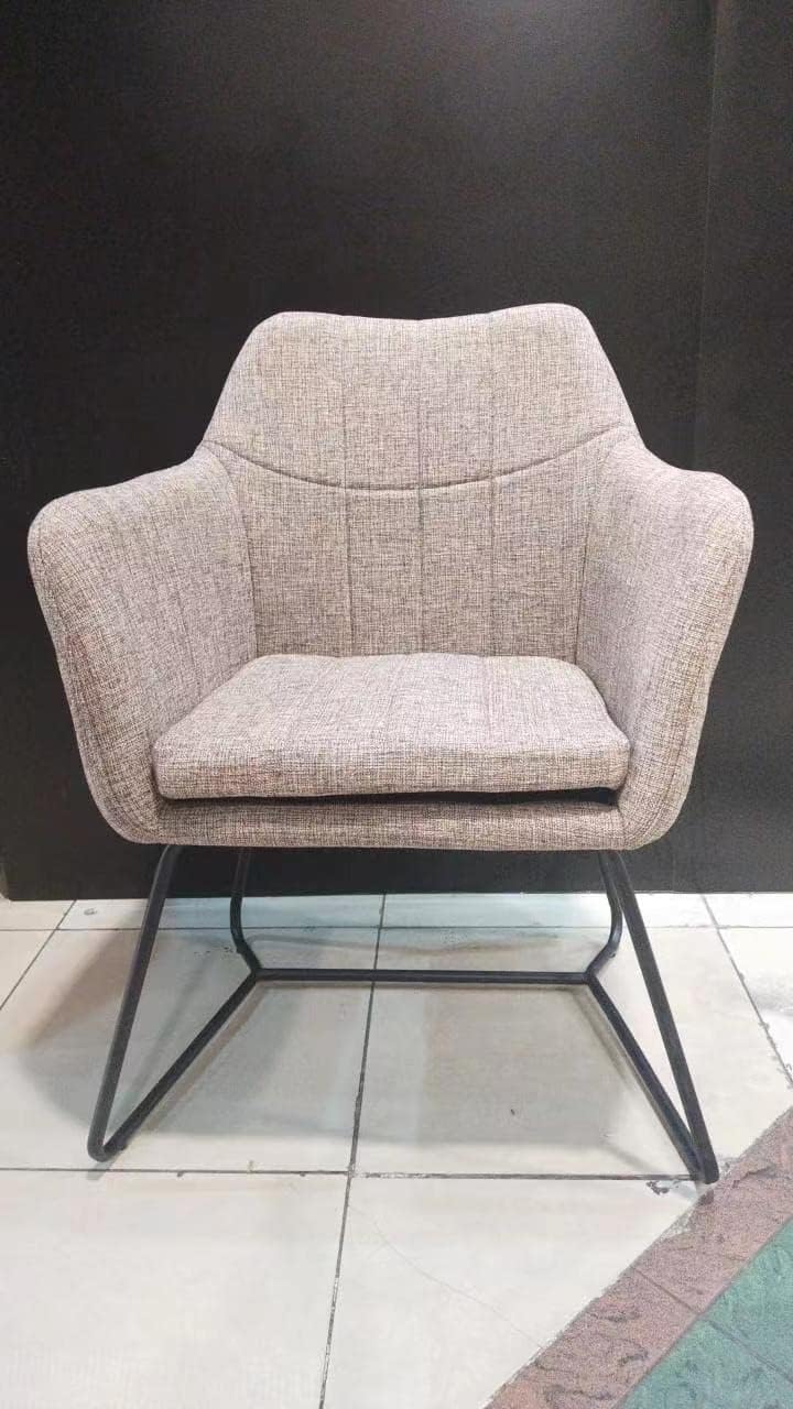 Dining Room/Restaurant Chair/Hotel chair/Office Visitor Chair/Modern Medium Back Luxury Fabric Dining Chair (GREY2)
