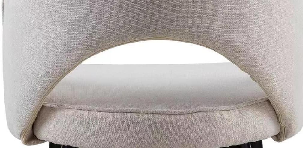 GHA Dining Room/Restaurant Chair/Hotel chair/Office Visitor Chair/Modern Medium Back Luxury Fabric Dining Chair (beige)