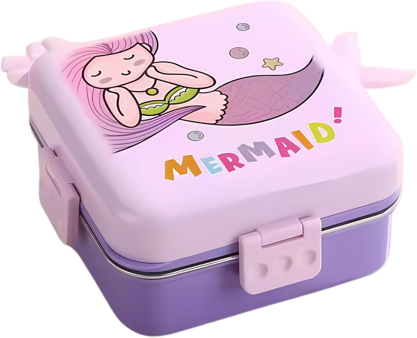 Kids Insulated Stainless Steel Double Decker Leakproof Bento Lunch Box