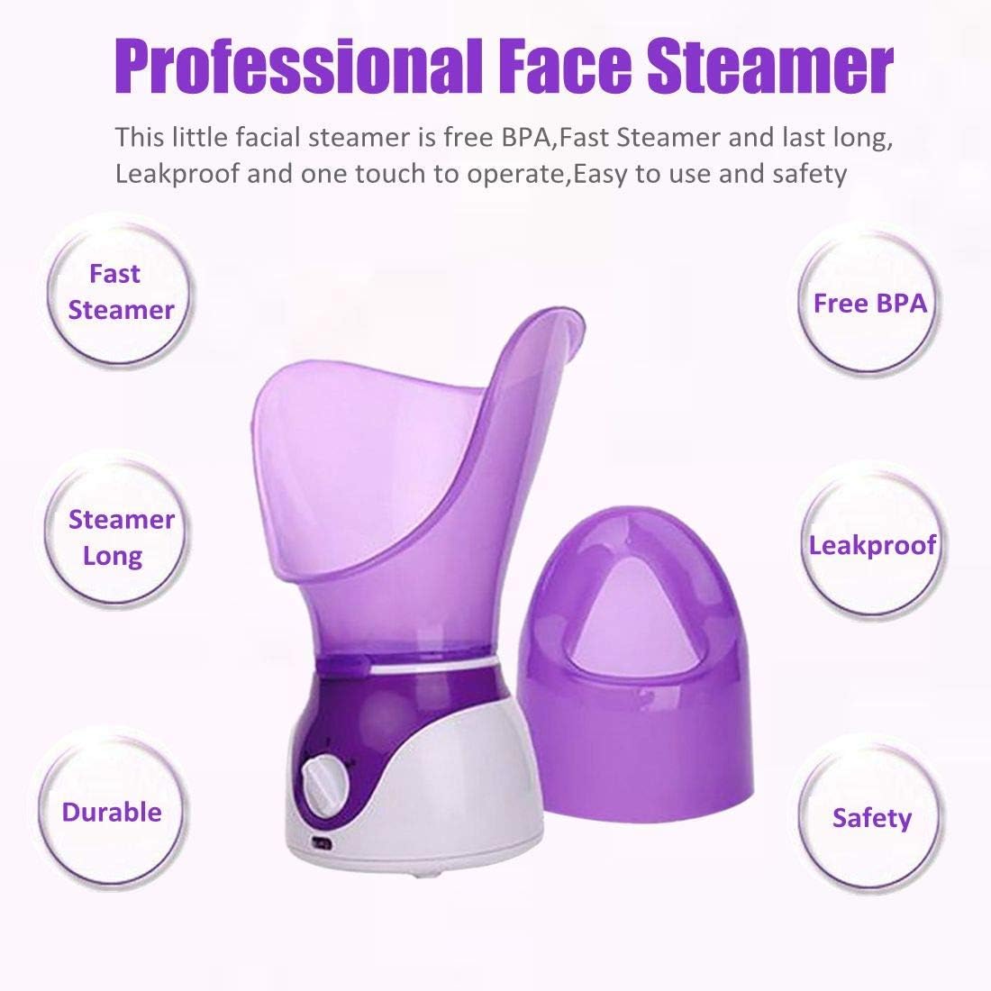 ETTG Warm Mist BPA-Free Moisturizing Facial Steamer