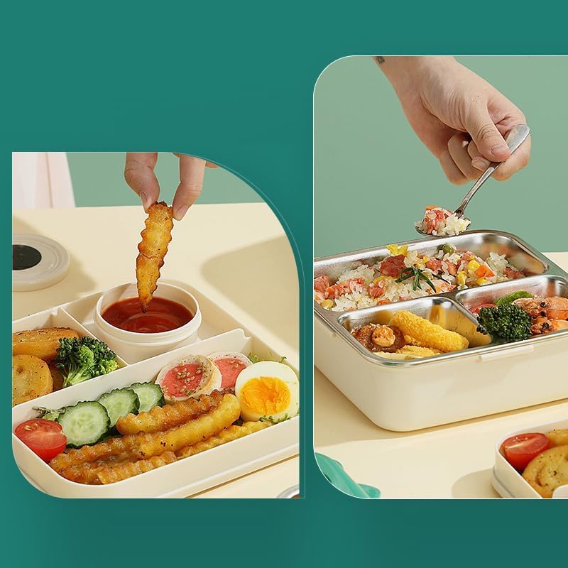 Kids Insulated Stainless Steel Double Decker Leakproof Bento Lunch Box