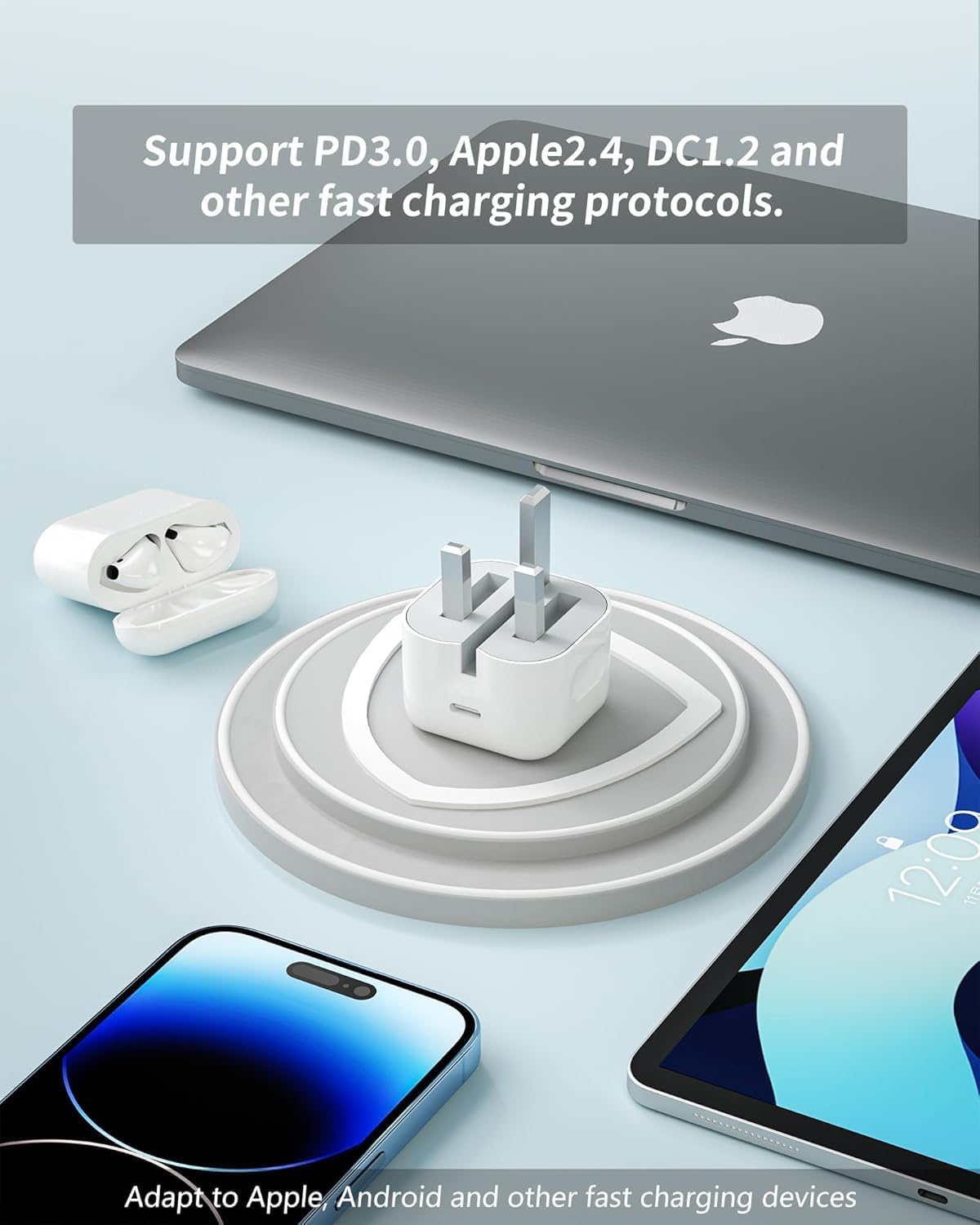 for iPhone Charger,20W PD USB C Charging Plug with 2M Lightning Cable for iPhone 14 13 12 11 Pro Max XR XS X,iPad