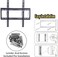 Universal Flat Panel TV Wall Mount for 26-63 Inch LED, LCD, PDP Screens 110 lbs Capacity VESA 200x200 to 400x400 Tilting & Leveling Adjustments for Perfect Viewing
