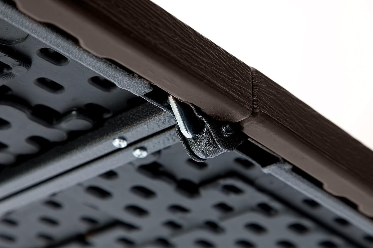 LANNY Portable Plastic Folding Table SZK120 Wood Design 120 * 60 cm for 4-6 person Party/Picnic/Garden/Dining/Kitchen/Buffee/Restaurant (brown2)