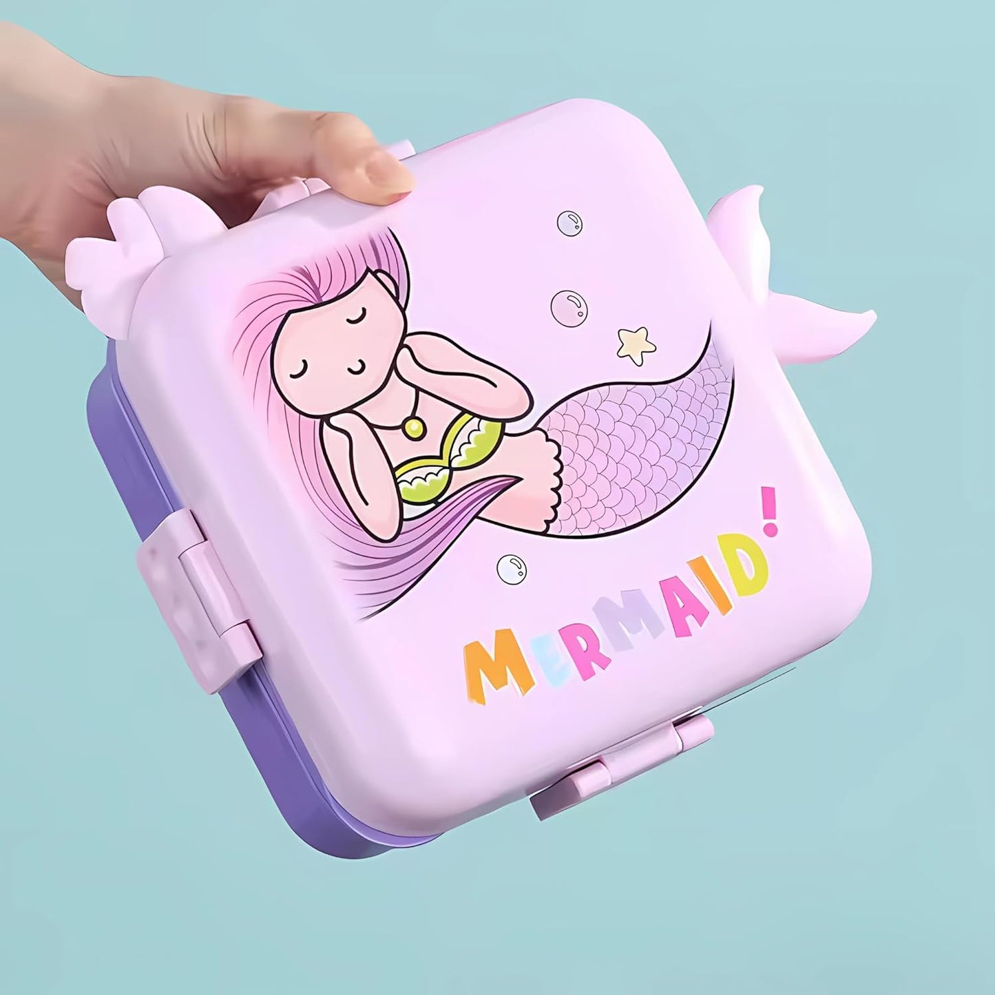 Kids Insulated Stainless Steel Double Decker Leakproof Bento Lunch Box