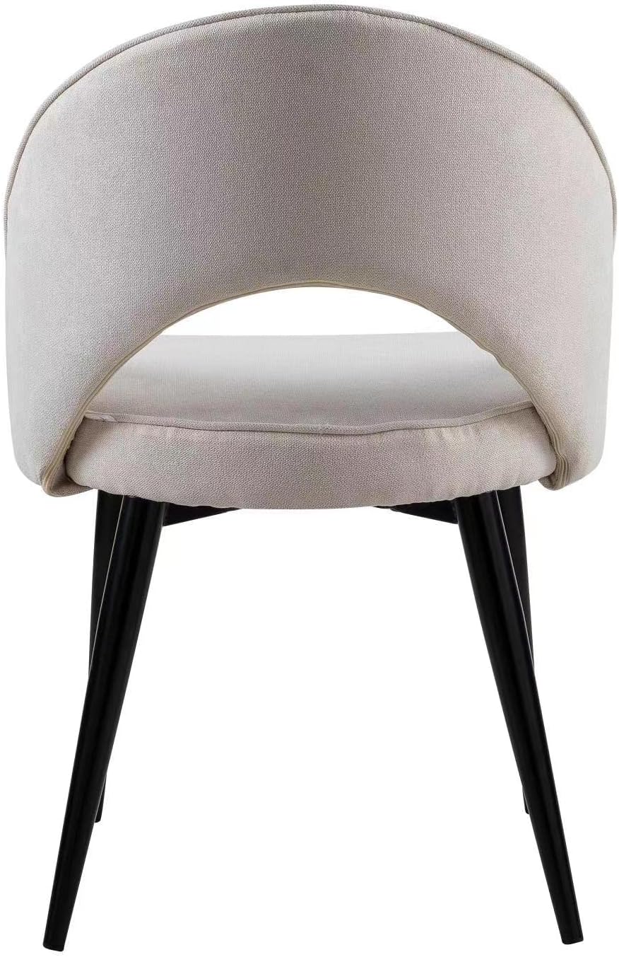GHA Dining Room/Restaurant Chair/Hotel chair/Office Visitor Chair/Modern Medium Back Luxury Fabric Dining Chair (beige)