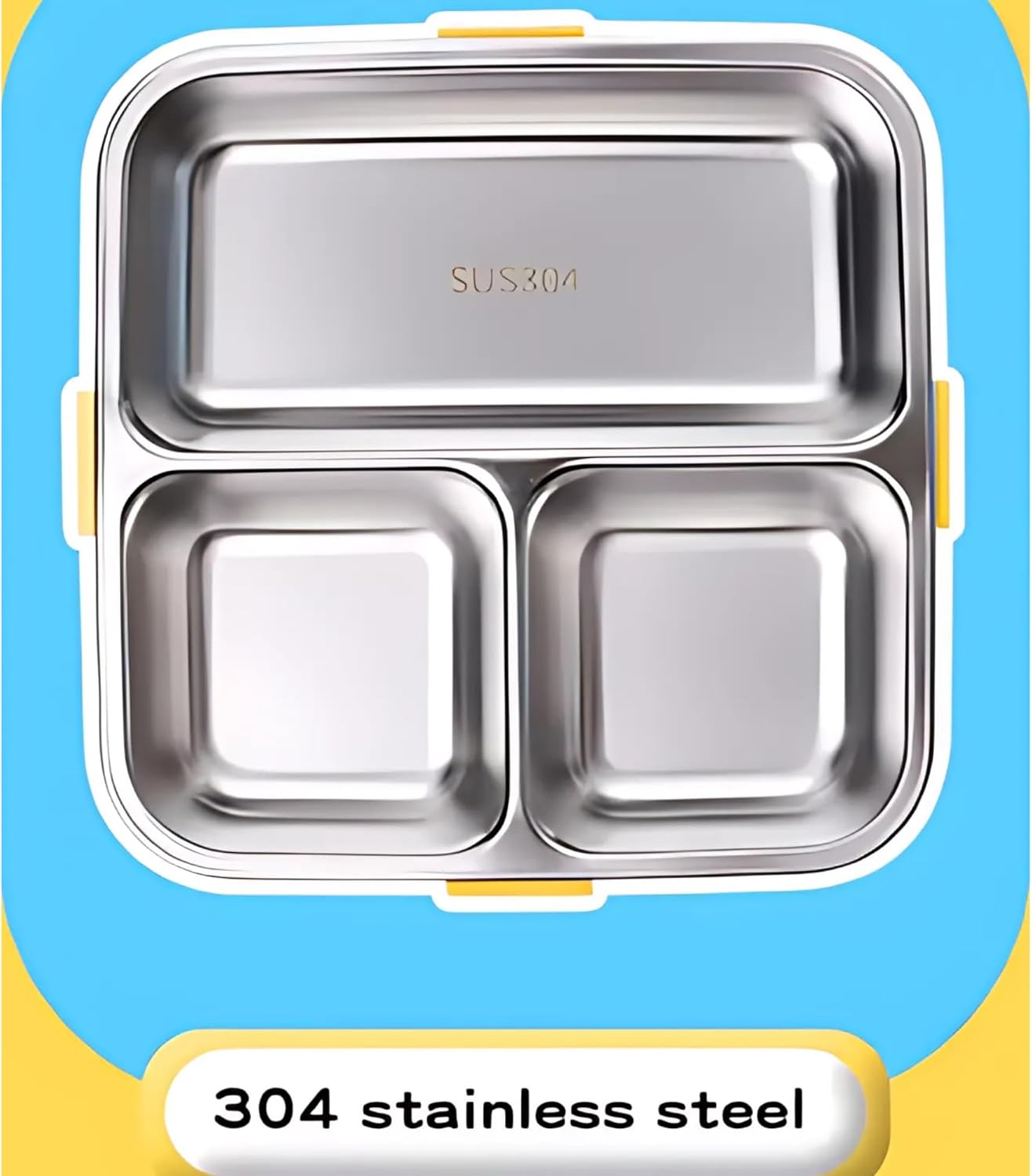 Kids Insulated Stainless Steel Double Decker Leakproof Bento Lunch Box