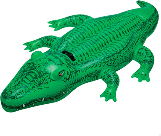 Gator Ride On Inflatable Pool Float, Small Alligator 58546, Multi Color