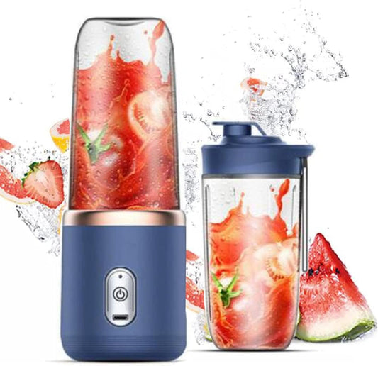 Portable Wireless Electric Juicer Blender | Powerful Fruit Vegetable Juicer Blender | 400ML Transparent Juice Cup