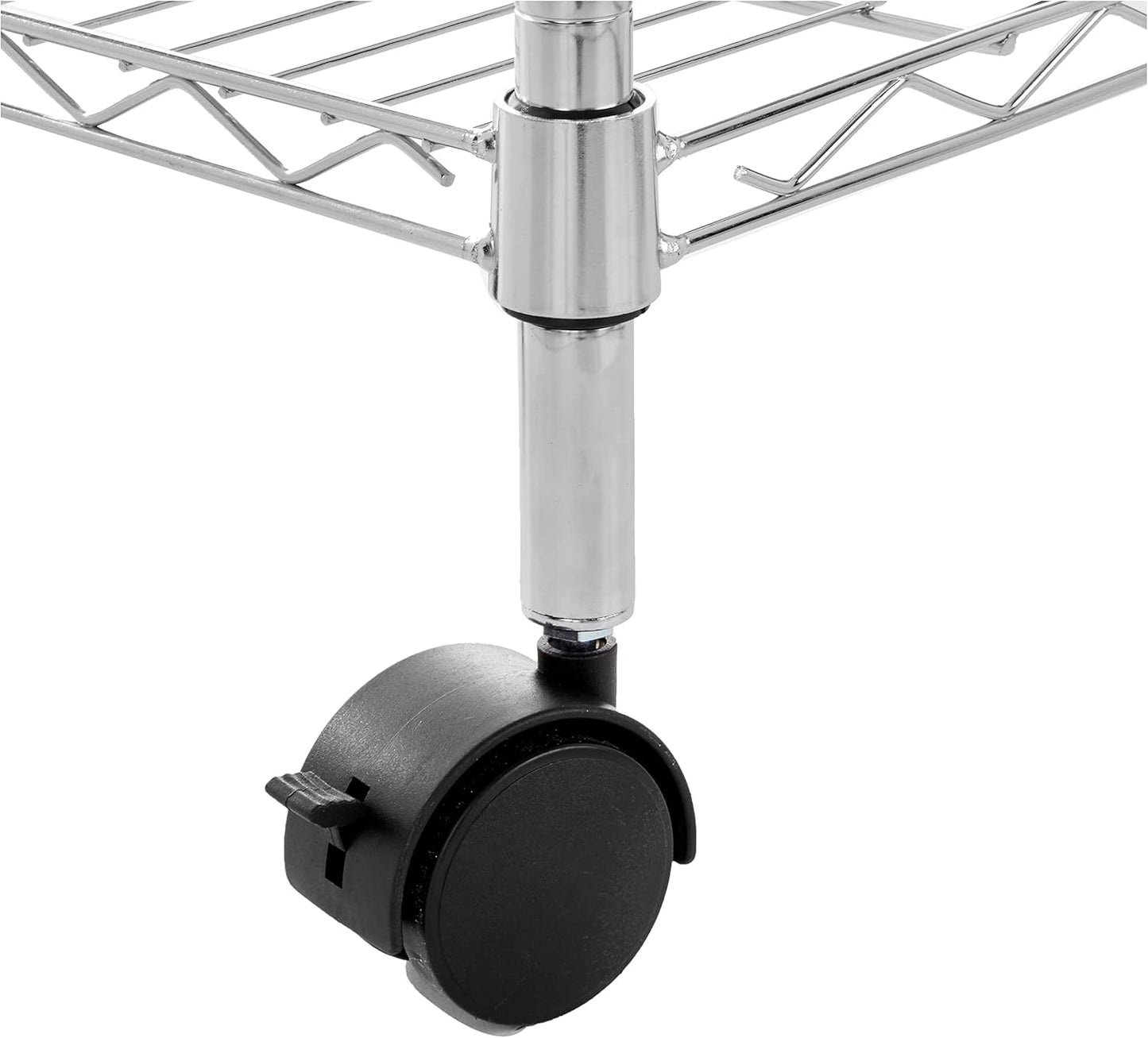 5-Shelf Storage Unit With Height Adjustable Shelves and Levelling Feet, 795 kg Max Weight, Black, 35.6 D x 91.4 W x 182.9 H cm