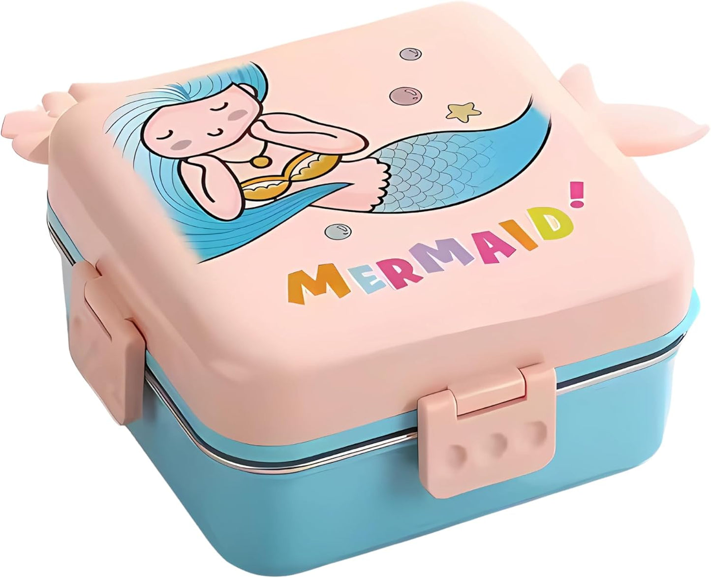 Kids Insulated Stainless Steel Double Decker Leakproof Bento Lunch Box