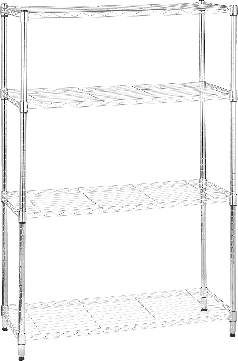 5-Shelf Storage Unit With Height Adjustable Shelves and Levelling Feet, 795 kg Max Weight, Black, 35.6 D x 91.4 W x 182.9 H cm